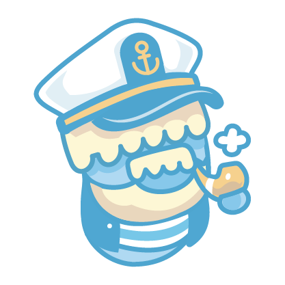 Captain, a nautical Beansie character